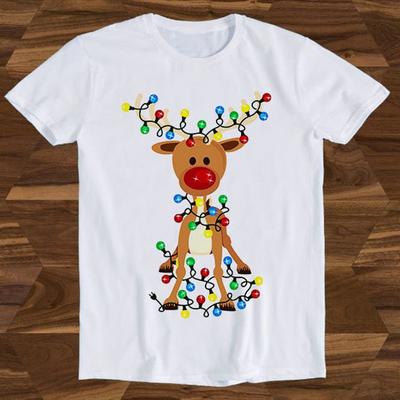 26 Christmas Reindeer Xmas Adorable Party Birthday Design Drawing Movie Meme Fu Unisex T-Shirt