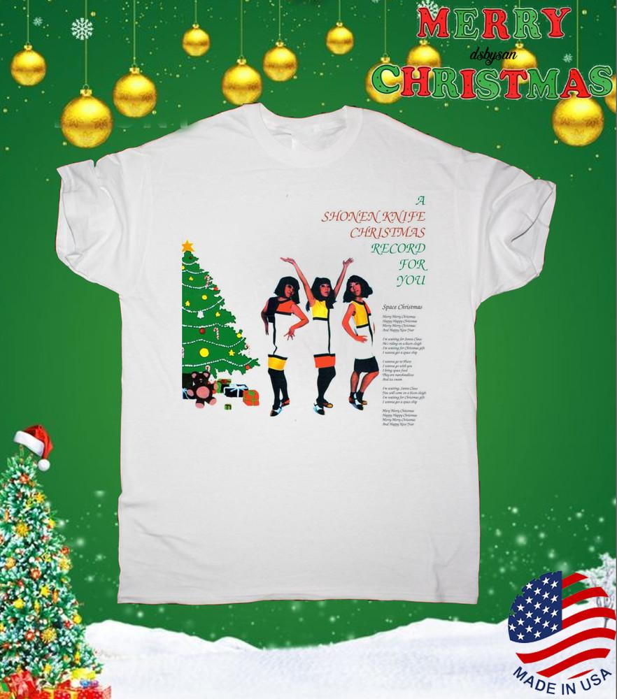 Группа Shonen Knife РОЖДЕСТВО белая Все размеры от S до 5XL 1F2533 Унисекс футболка S