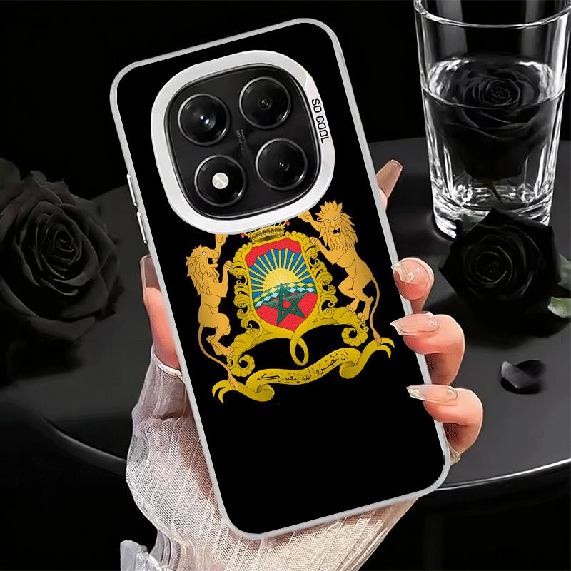 Morocco Flag Soft Phone Case for Xiaomi Redmi Note 13 14 15 Pro Plus 12S 12 11S 11 11T 10S 10 Shockproof Cover Back Shell
