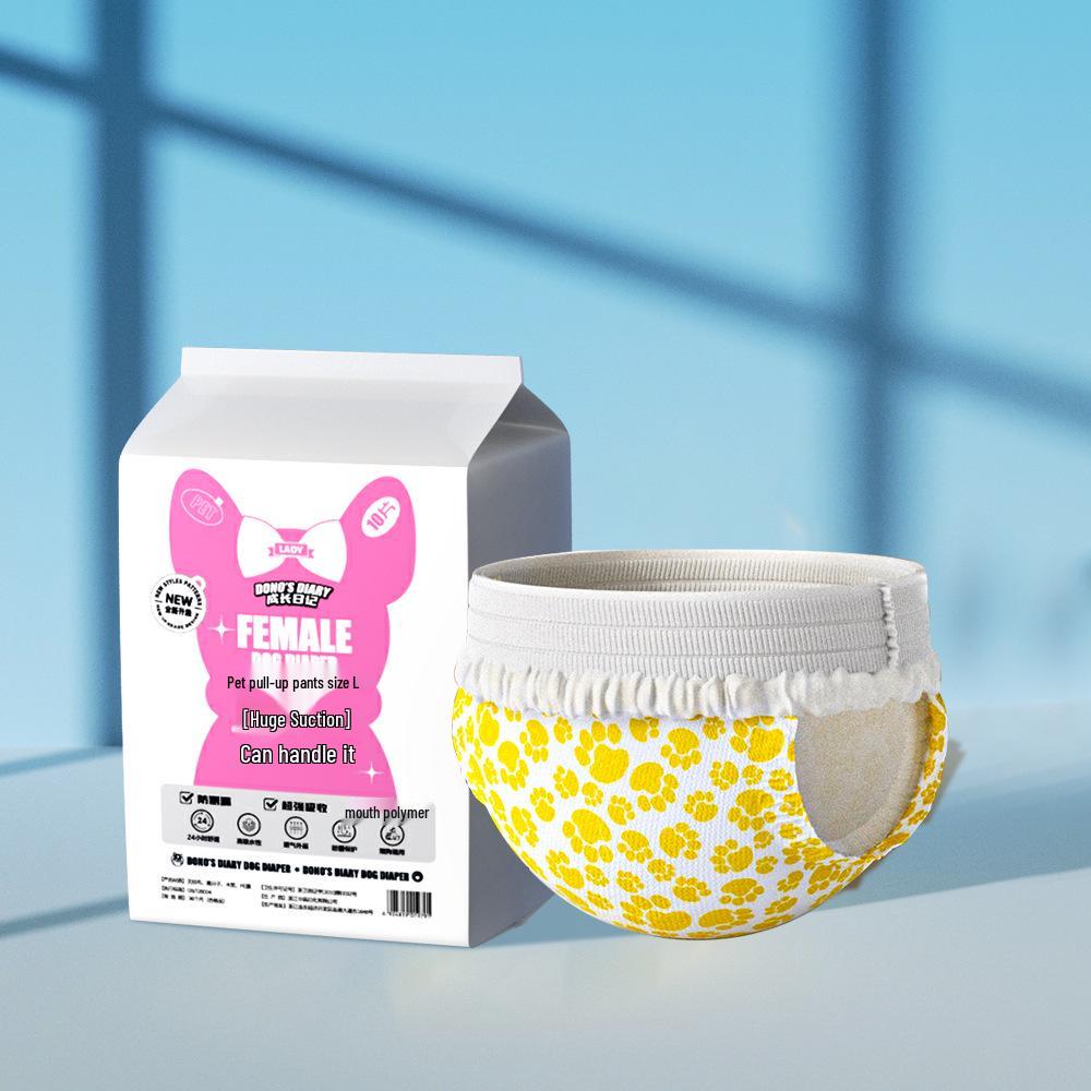 DONO'S DIARY Pet Diapers: Sanitary Pants for Female Dogs & Diapers for Male Dogs