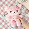 30/40/50cm Cherry Blossom Rilakkuma Cute Cartoon Bear Plush Toy Stuffed Animals Doll Soft Comfortable Accompany Sleeping Doll