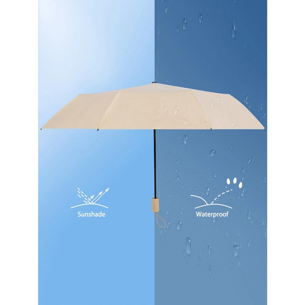 Sunshade Umbrella Heat Insulation Three fold Sun Umbrella Sun Protection UV Sunshade Umbrella Sun Rain Dual Use