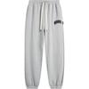 Li Ning Badfive Comfortable Versatile Cuffed Loose Warm Fleece Casual Pants Men Pants Gray AKLU519-4