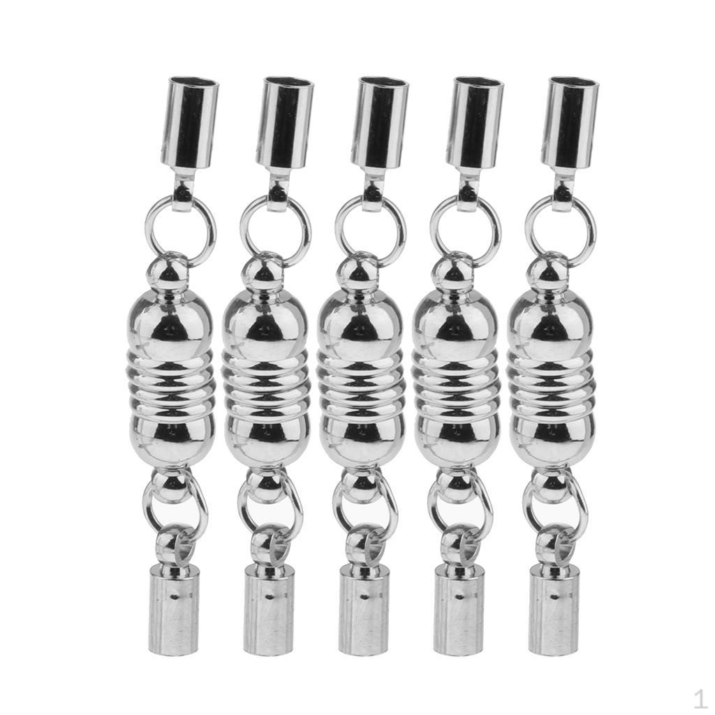 5 Pcs Latch Hook Cylinder with Two Parts Lobster Buckle Replacement Accessory