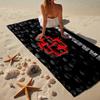 Serviette de plage Ramm-stein Crânes et Logo, Microfibre Super Douce, Cadeau pour Elle/Lui, Anniversaire, pour Piscine, Plage, Voyage, Décoration de Maison Cadeaux pour fans