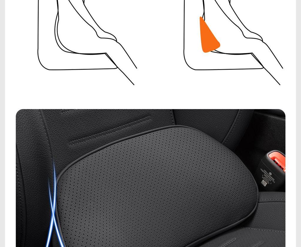 Zeekr Car Lumbar Support Cushion for Models 001/7x/007gt/009 - Driver's Seat Lumbar Pillow Pad