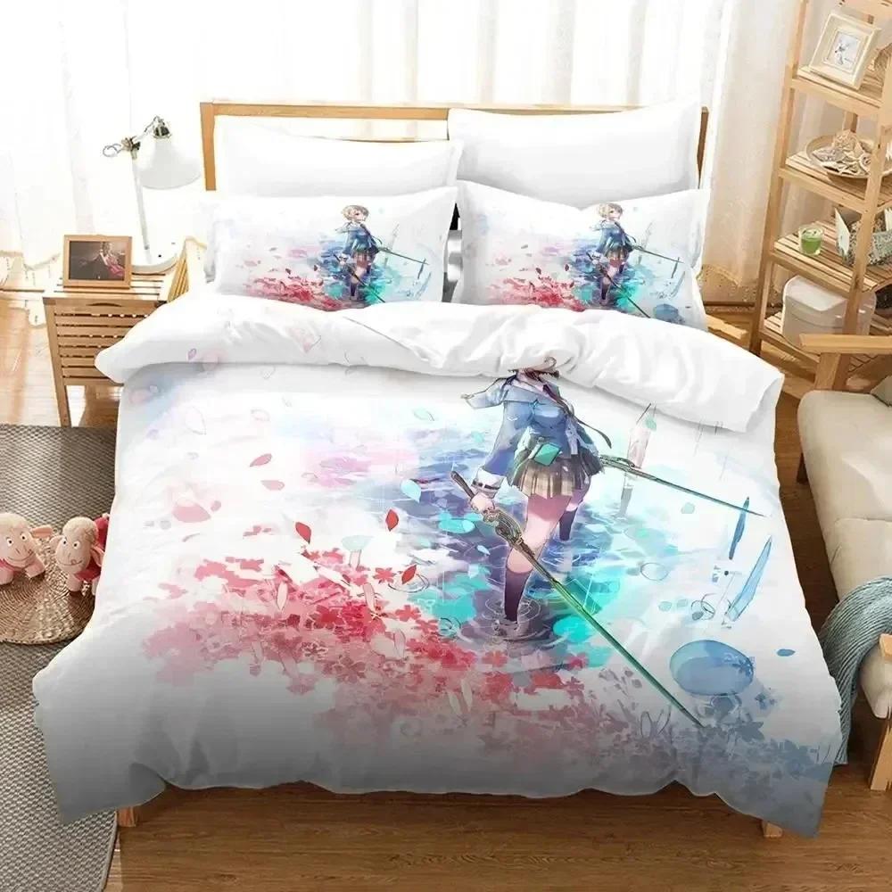 Comforter Top 3D Print Anime Heaven Burns Red Bedding Set Bed Set Comforter King Queen Size Boys Adult