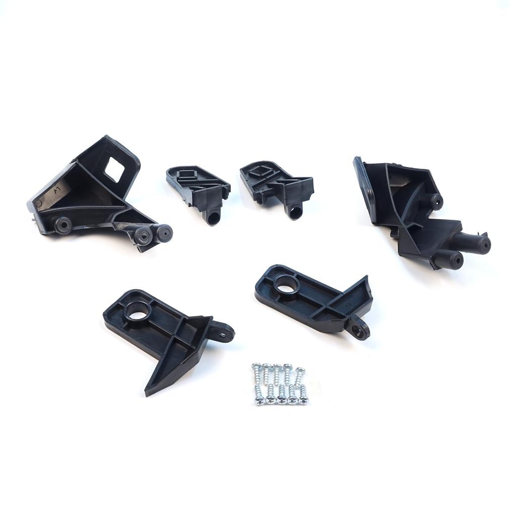 EHL500+EHL501 Headlight Holder Mount Repair Bracket Tab Set Left Right Side for Fiat Doblo MK2 263 2010-2014 Pre-Facelift 51810671 51810672