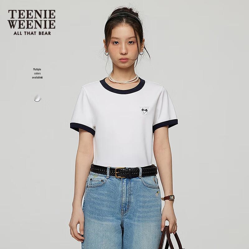 Teenie Weenie Women s Bear Graphic Color Block T-Shirt S