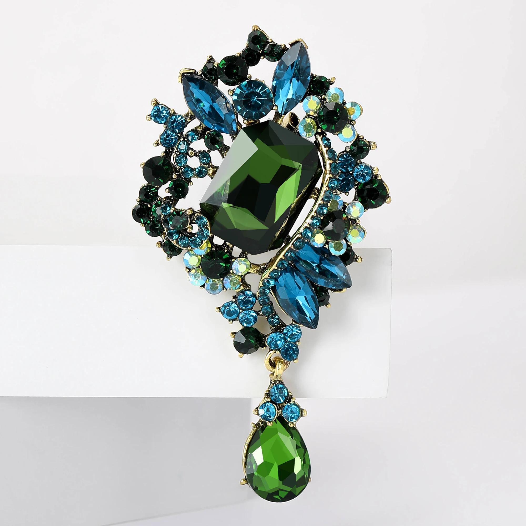 

Кулон из хрустального стекла, брошь для женщин, унисекс, со стразами, цветочные булавки, банкетная вечеринка, рюкзак, подарки, ювелирные аксессуары