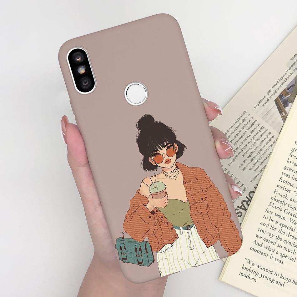 Case For Xiaomi Redmi S2 Y2 Cover Soft Matte Cute Pattern Silicone TPU Phone Case for Xiaomi RedmiS2 S 2 Y 2 Cases Back Cover