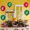Set of 50 Christmas 12-Inch Latex Balloons: Santa & Tree Design for Party Decor