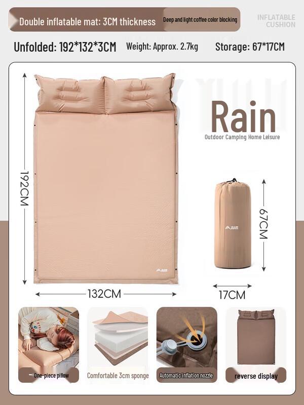 

BSWolf 3cm Double Self-Inflating Camping Sleeping Pad