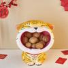 Cute Tiger 2022 Lucky Cat Figurines Money Box Tray Snack Food Storage Holder Desk Ornaments Chinese New Year Home Decoration