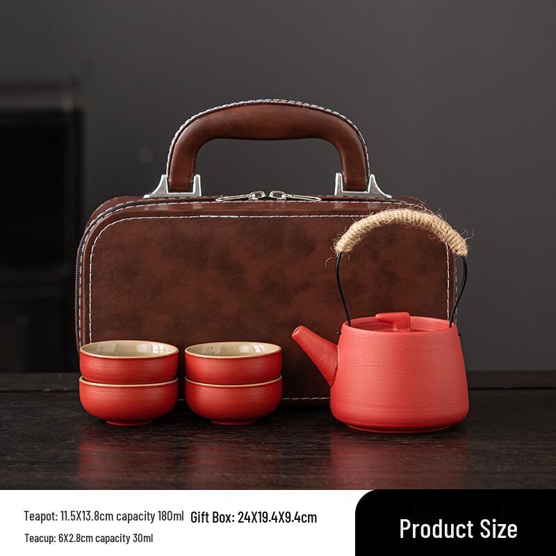Portable Nordic Ceramic Travel Tea Set