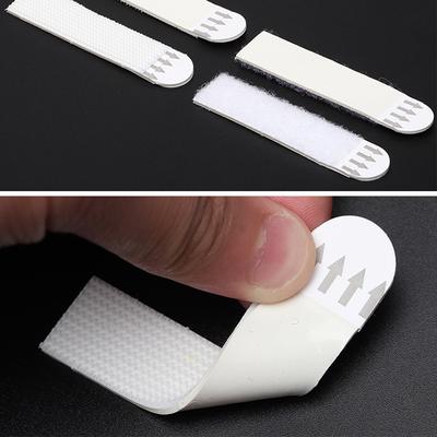 12 Pairs Photo Frame Stickers Heavy Duty Double Side Hook Loop Mounting Tape Removable Wall Fastener for Home Decor Indoor Use