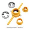 6pcs NPT Thread Tap Die Set PVC Pipe Threader 1/2 3/4 1 Inch PVC/NPT Thread Maker Tools for Pumps Pipes Tap Die Hand Tool