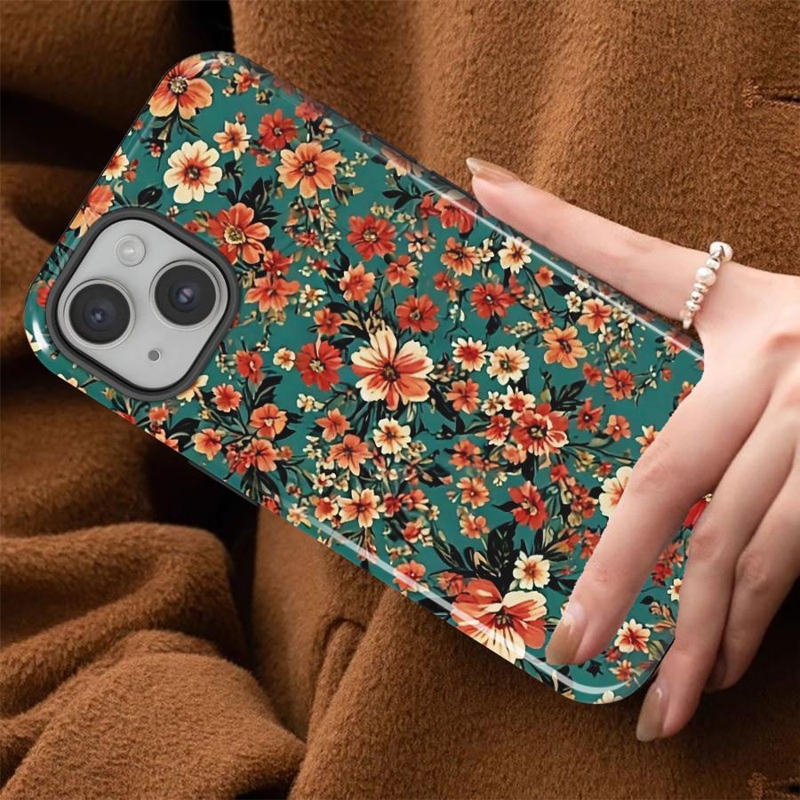 Coque Souple Capa pour Apple iPhone 17 16e 12 14 XS XR 13 15 Plus Pro Max 16 Air 11 Rétro Petite Fleur Mode
