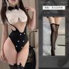 Sex Lingerie Pure Lust Sexy Bunny Maid Uniform Free and Edible One-piece Hip Bared Temptation Clothes Set