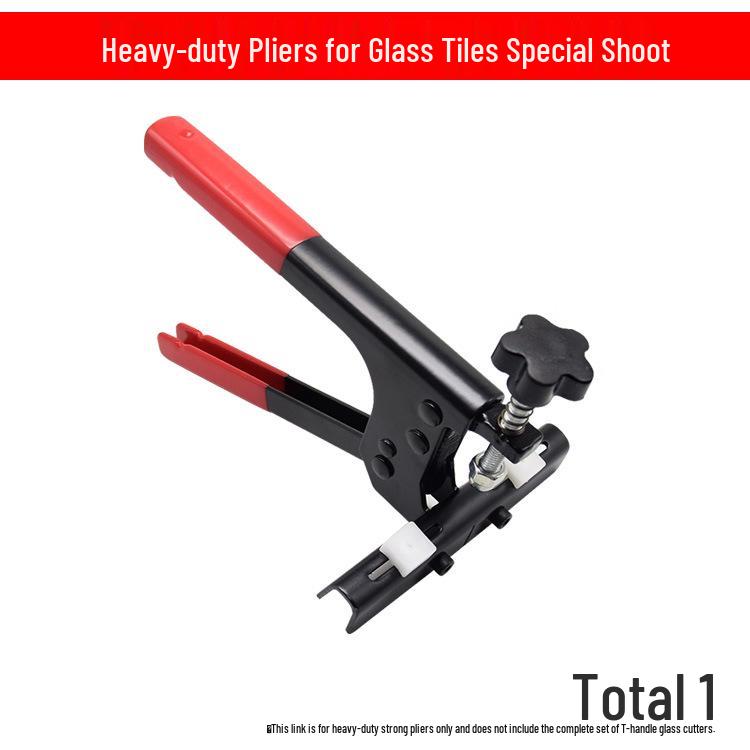 Ceramic Tile Push Knife & Glass Cutter Set with T-Shaped Handle and Pliers