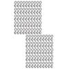 100 Set Brass Eyelet Kit 18mm Inner Diameter Metal Eyelet Grommet Kit for Tarps Fabrics Leather