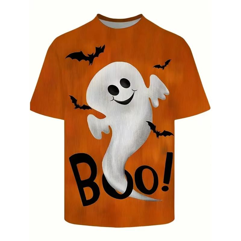 Children's Halloween 3D Printed T-shirt Fashionable Girls Boys Short Sleeve T-Shirt Halloween Gift for Child 2-10Y Party T Shirt