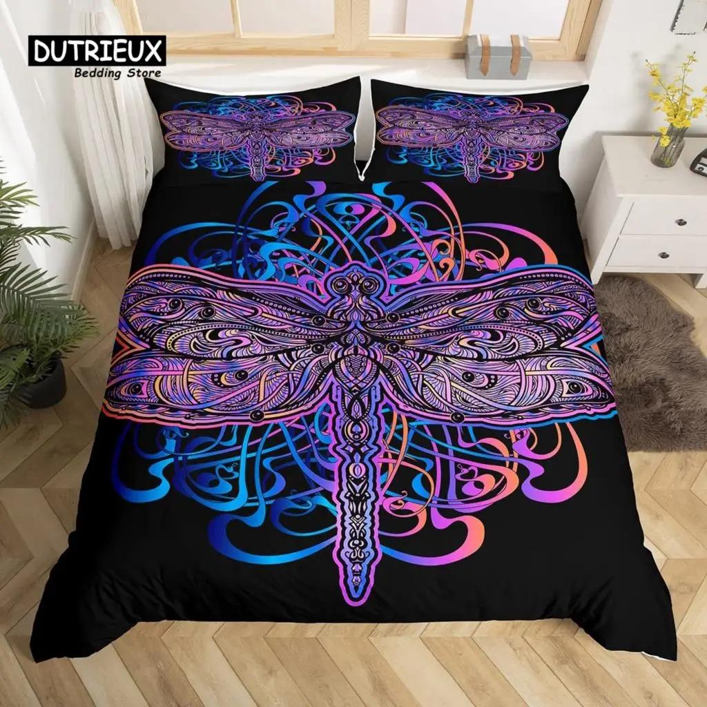 Bohemian Mandala Duvet Cover Set 3pcs Soft Comfortable Breathable Bedding For Bedroom Decor