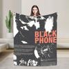 The Black Phone Horror Movie Blankets  Decorative Flannel Throw Blanket For Home Decor Soft Warm Design Quality Bedspread Gift