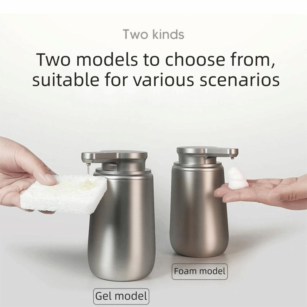 Stainless Steel Electric Lotion Bottle Induction Sensor Foaming Hand Soap Jar Bathroom