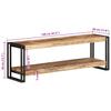 TV Stand 120 x 30 x 40 cm Rough Mango Wood