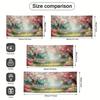 2D Pastel Cherry Blossom Garden Garage Door Banner for Yard and Festival Use