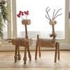 Ornamente Crăciun Căprioară Mică din Lemn Masiv DIY - Decorațiuni Festive Elan pentru Atmosferă de Sărbătoare