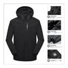 [uptoyou] Windbreaker Jumper Men's Jacket Mountain Parka Blouson Light Outerwear Large Size Outdoor Windproof Cold Protection Waterproof Lightweight