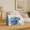 1pc Cartoon Animal Watercolor Durable Fabric Multi-Use Storage Organizer for Kitchen, Dining Table, Vehicle- Tissue Holder for Tissues, Handkerchiefs,