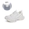 Thick-soled dad shoes women's 2025 summer new breathable sports shoes women's thick-soled heightening shoes high-value rhinestone women's shoes