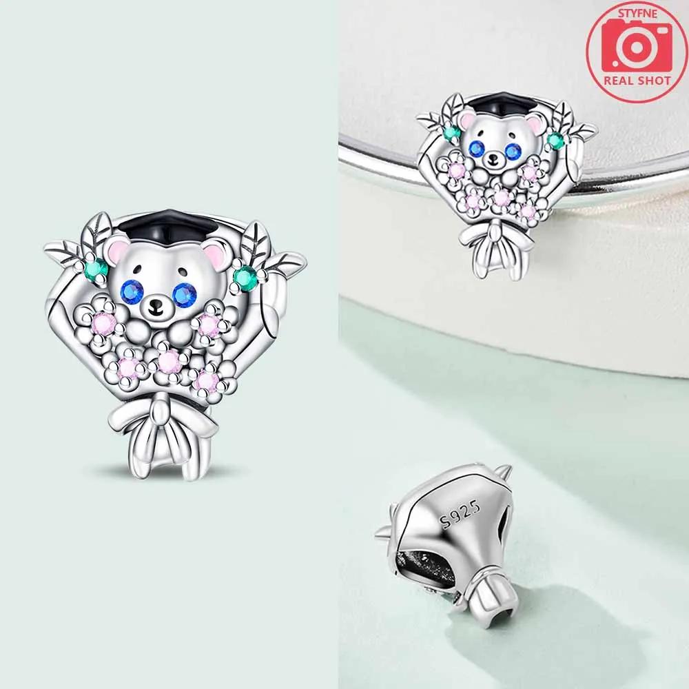 

Charms Sunflower Christmas Snowman Purple Balloon Perfume Bottle Beads Fit Bracelet Copper Original Jewelry Women Diy Gift