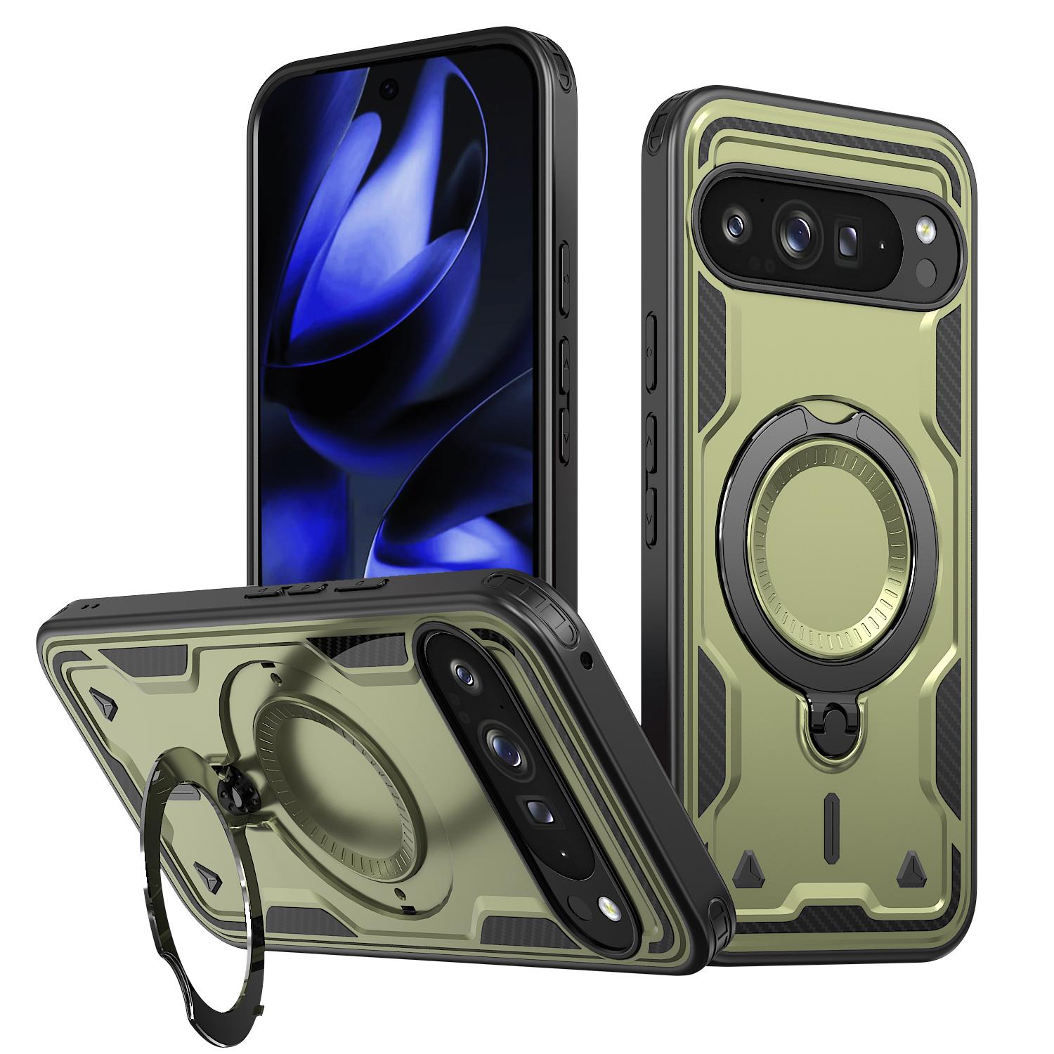 

Military Bracket Shockproof Armor For Magsafe Case For Google Pixel 10 9 Pro XL 10A 9A Magnetic Wireless Charging Rugged Cover Google Pixel 9 Pro