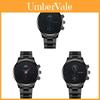 Moon Two Eyes Men Watch With Quartz Movement And Stainless Steel Strap For Fashion Style