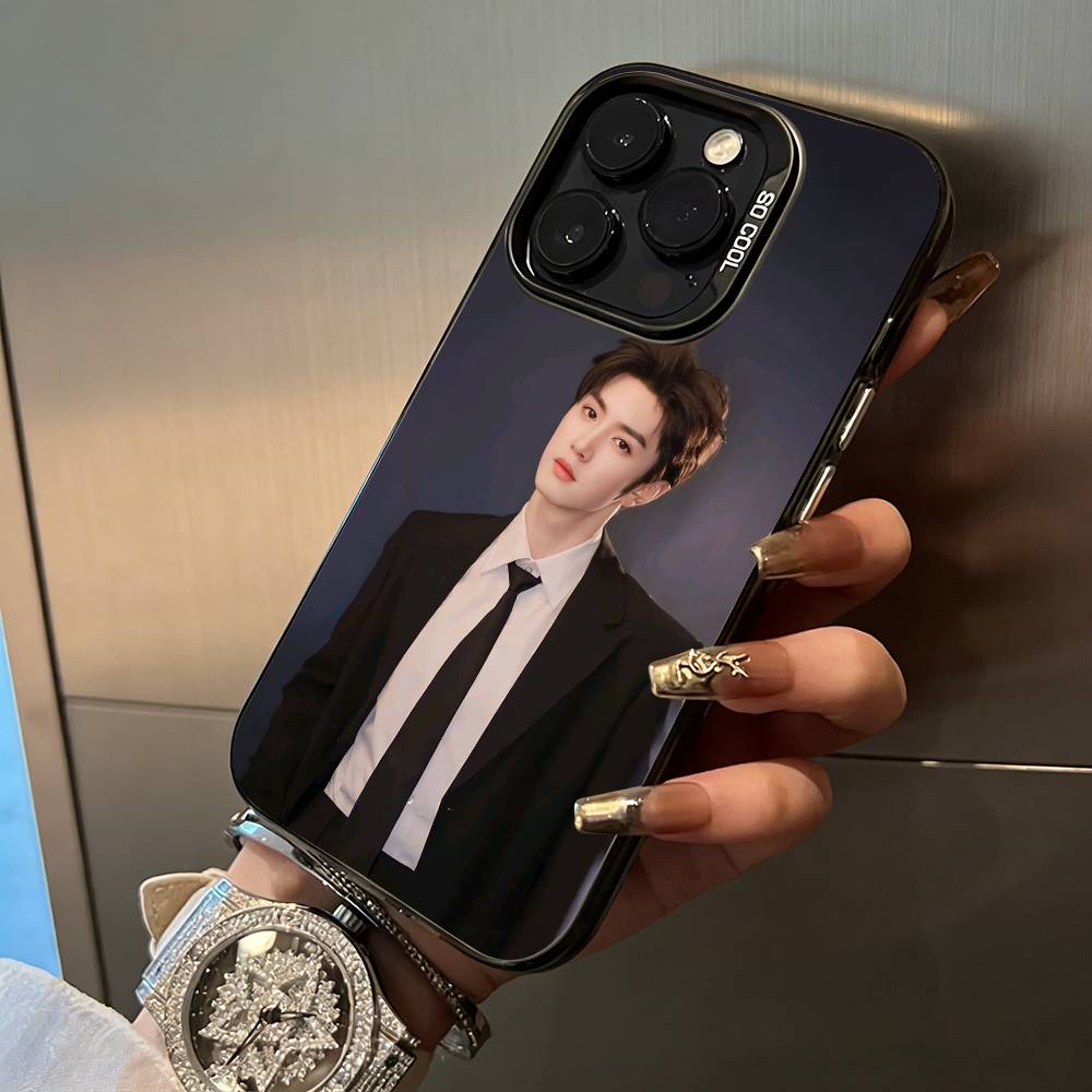 C- Chen Zheyuan-Actor Phone Case For iPhone 17,16,15,14,13,12,11 Plus Pro Max Colored Silver Phone Case