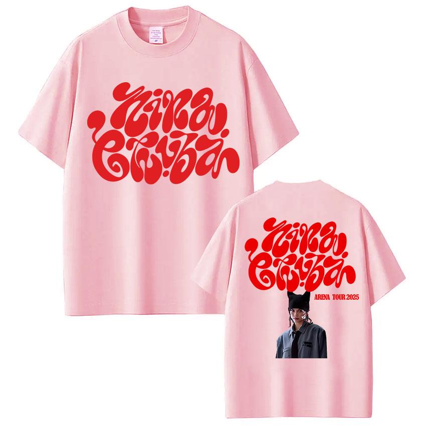 Singer Nina Chuba Arena Tour 2025 Graphic Tee Shirt Unisex Women Hip Hop ONeck Cotton Tshirts Fashion Oversized Short Sleeve Tees S