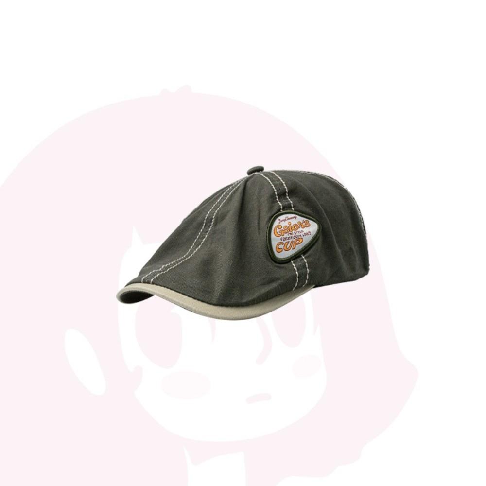 Y2k Painter Hat Embroidery Retro Artist Hat Fashion Newsboy Flat Cap  Spring Summer