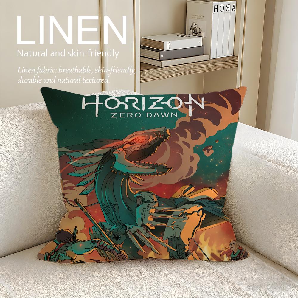 Game Horizon Zero Dawn Cushion Cover Pillowcase Set Pcs x x Breathable Washable Sofa Cushion Cover