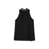 Summer 2024 Black Retro Halter Off-Shoulder Women's Dress
