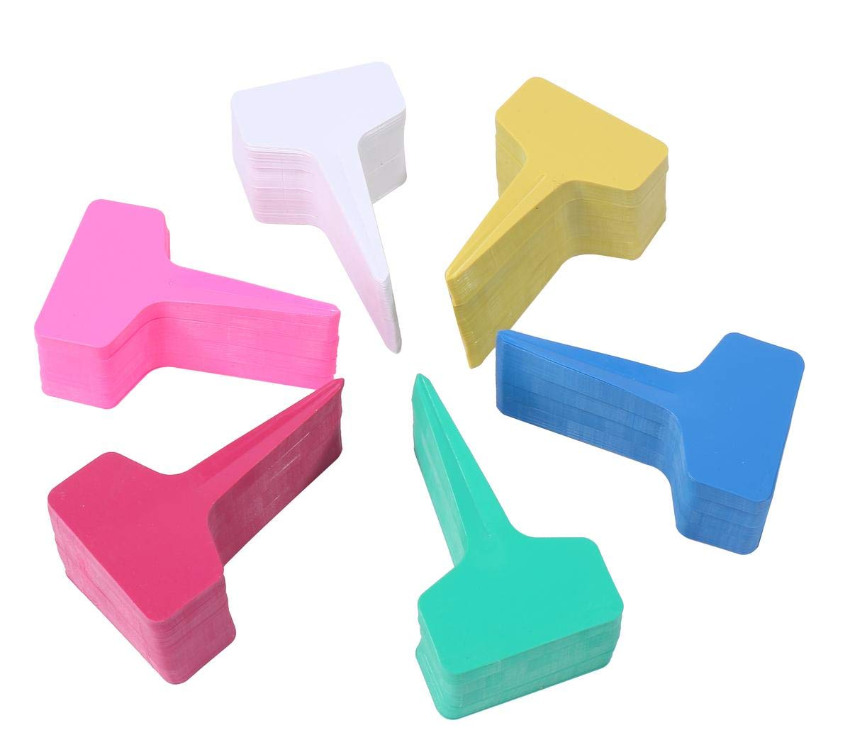 

Садоводство 6 больших упаковок по 600 разноцветных многоразовых Т-образных этикеток для растений, цвета, (красный, желтый, синий, зеленый, белый, розовый), этикетки, рассада, цветы,