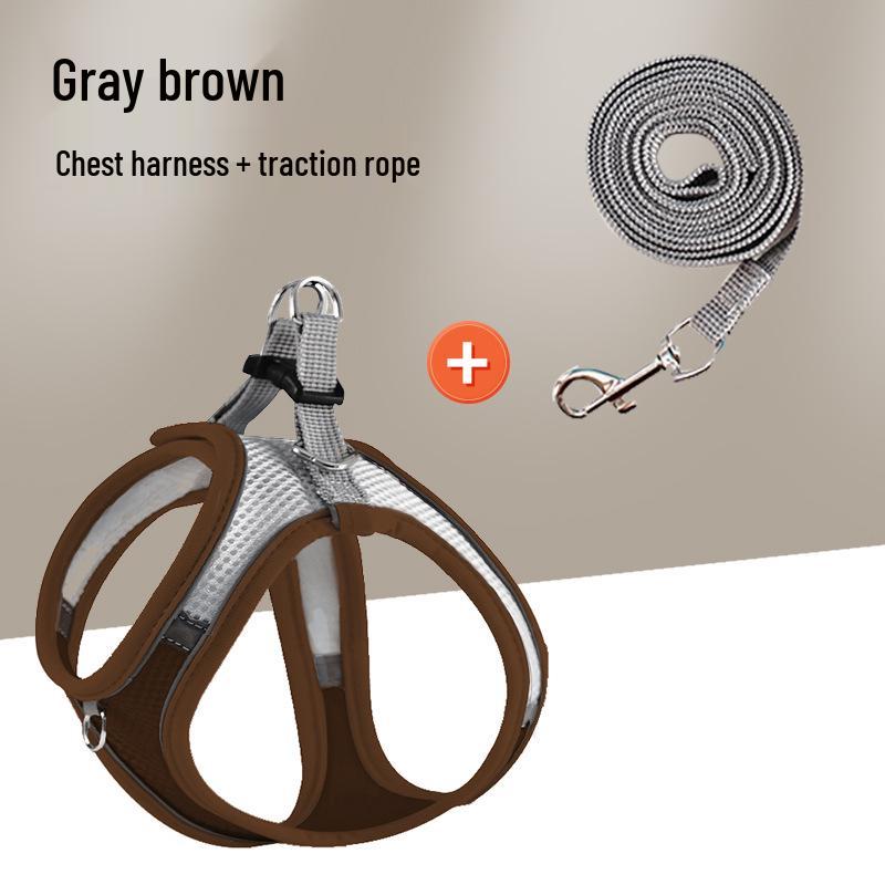 Outdoor Anti-Escape Vest-Style Harness for Cats and Dogs