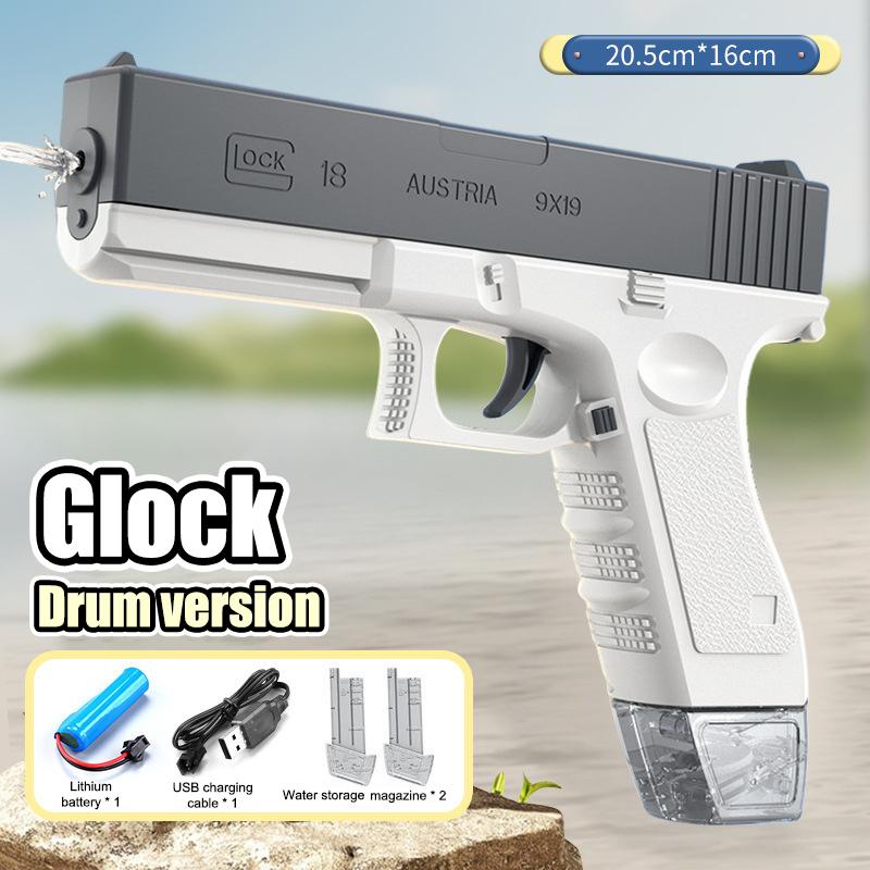 Large Capacity Water Spray Gun Summer Entertainment Water Gaming Toy Fully Automatic Water Gun Outdoor Swimming Pool Toys