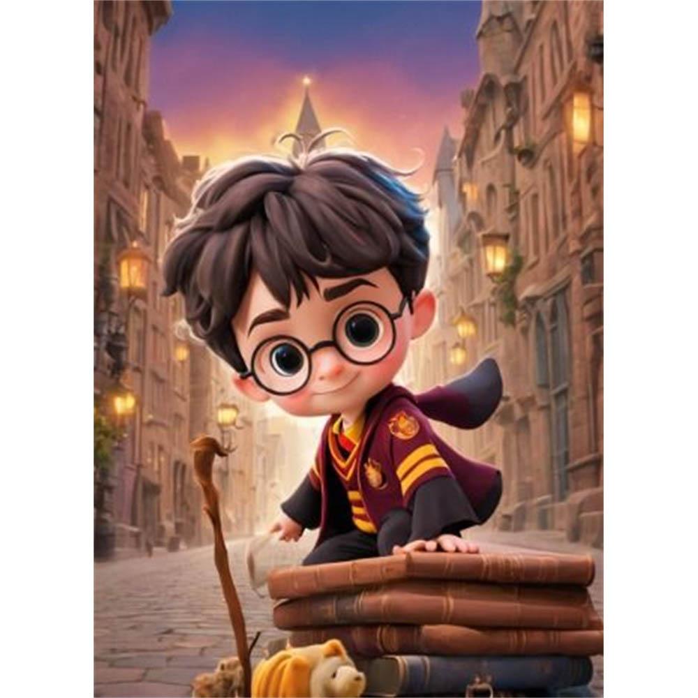 Harry Potter Cartoon Cute Diamond Painting Cross Stitch Kit 5D DIY Art Pattern Pictures Mosaic Embroidery Home Decor Gift