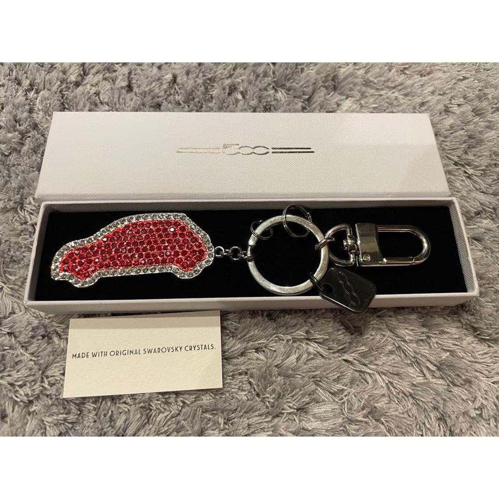 Used FIAT Genuine Swarovski Key Ring Fiat Fiat 500