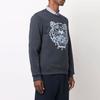 Kenzo Sudaderas para Hombre Azul Cuello Redondo Peso Moderado FB65SW1244XF-79