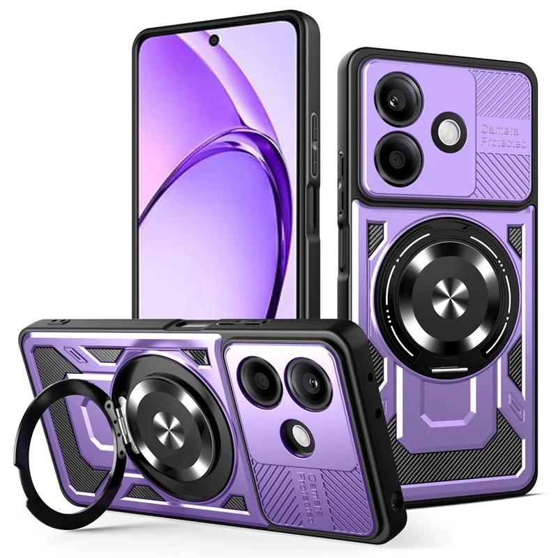 Armor Shockproof Case For OPPO A5 Pro 5G Protective Cover Ring Stand Holder Fundas Coque Capa